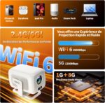 Mini Projecteur 1080P Natif wifi