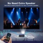 Mini Projecteur 15000 Lumens 1080P Full HD speaker