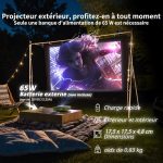Videoprojecteur 4K Netflix 65W