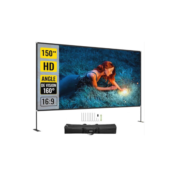 Écran de Projection 150 Pouces sur Pied fr