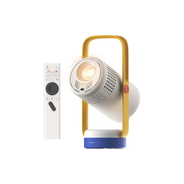 Rétroprojecteur Portable Sans Fil Blanc