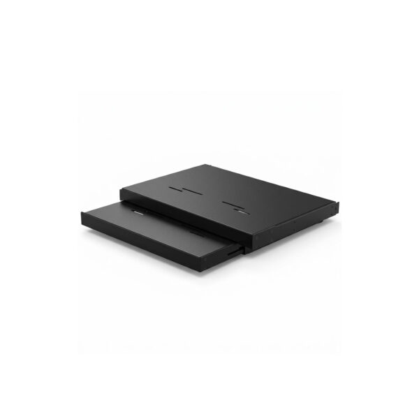 plateau coulissant motorisé pour projecteur ultra courte focale noir